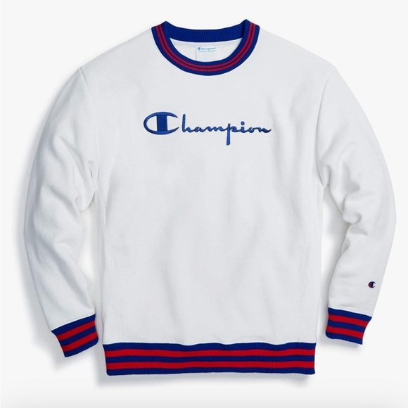 Champion Life Mens Reverse WeaveYarn Dye Rib Trim Crew Size Smal - Picture 3 of 12